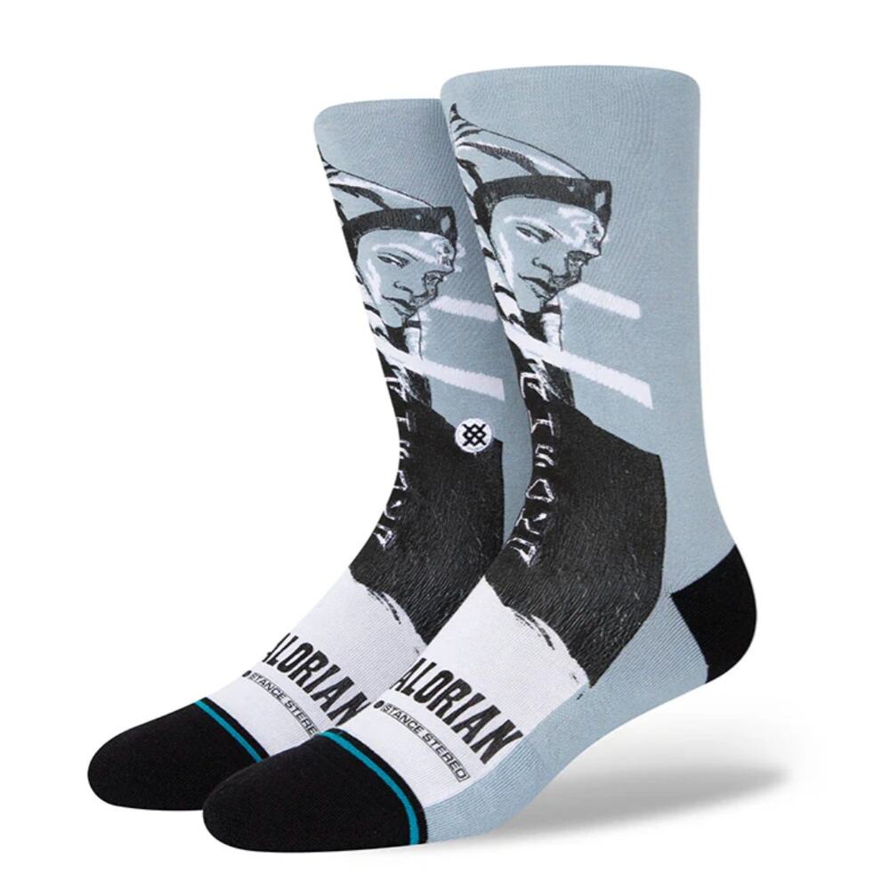 STANCE x STAR WARS Crew Socks AHSOKA WEST Blue Medium M: 6-8.5 W: 8-10.5 NWT